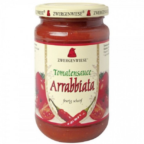 Sos de tomate Arrabbiata cu ardei iute bio, fara gluten 340ml Zwergenwiese