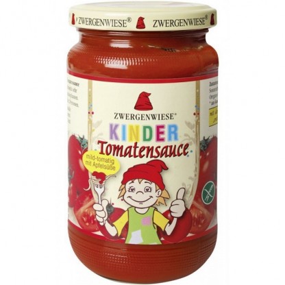 Sos de tomate pentru copii cu indulcitor din mar bio, fara gluten 340ml Zwergenwiese