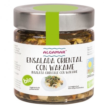Salata orientala cu alge wakame bio 190g Algamar