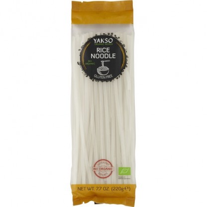 Taitei de orez bio, fara gluten 220g Yakso