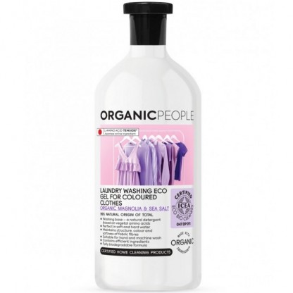 Detergent rufe colorate Magnolia Sea Salt 1L Organic People