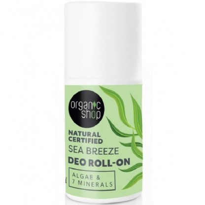 Deodorant natural roll-on Sea Breeze, Algae 7 Minerals 50ml Organic Shop
