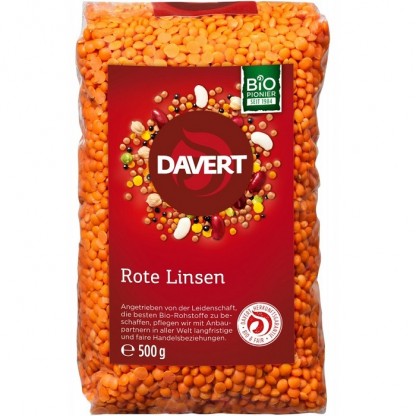 Linte rosie bio organica 500g Davert