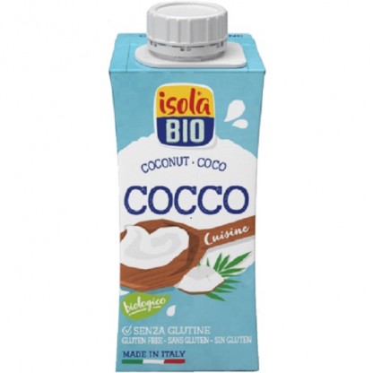 Crema din nuca de cocos bio, pentru gatit 200ml Isola Bio