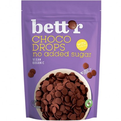 Choco drops (Picaturi de ciocolata) cu erythritol bio 200g Bettr