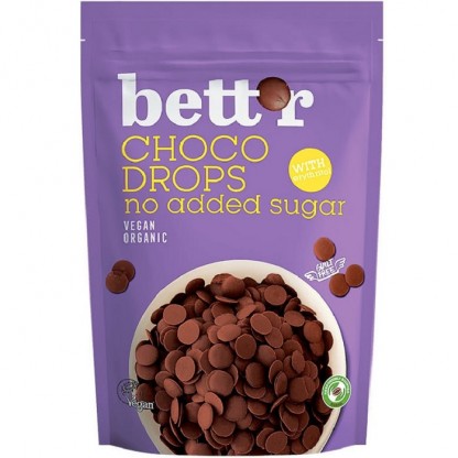 Picaturi de ciocolata (Choco drops) cu erythritol bio 200g Bettr