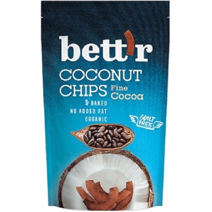 Chips de cocos cu cacao bio 70g Bettr