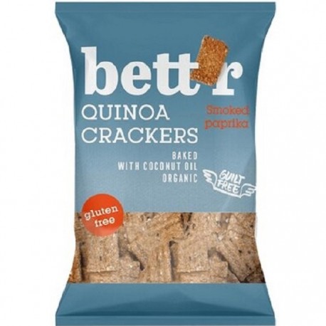 Crackers cu quinoa si boia bio, fara gluten 100g Bettr