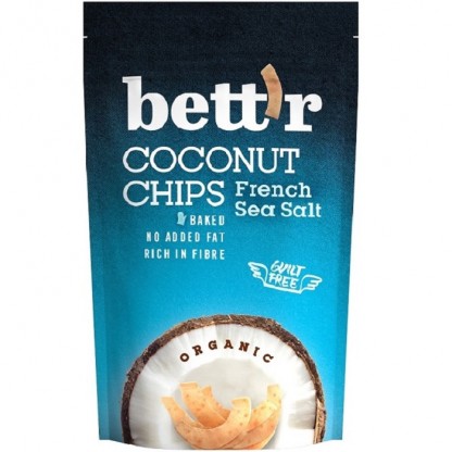 Chips de cocos bio cu sare 70g Bettr