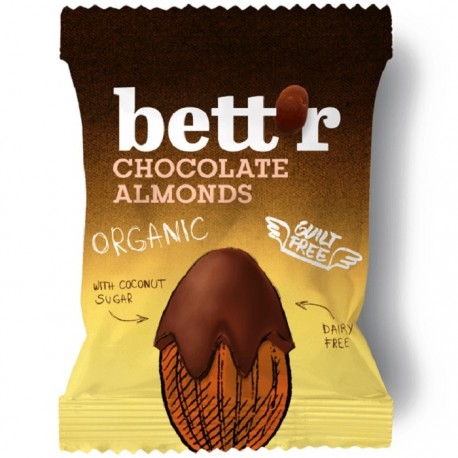 Migdale invelite in ciocolata bio 40g Bettr