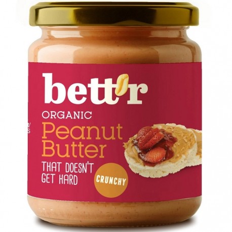 Crema de arahide crunchy bio 250g Bettr