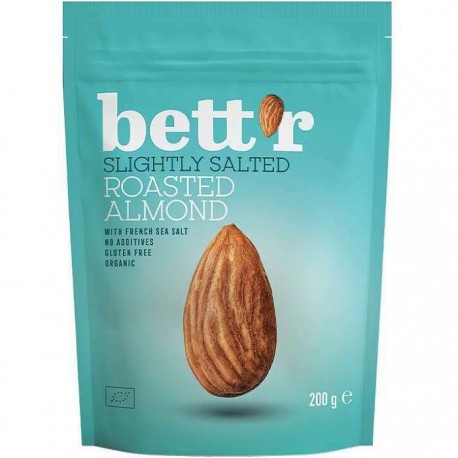 Migdale prajite si sarate bio 200g Bettr