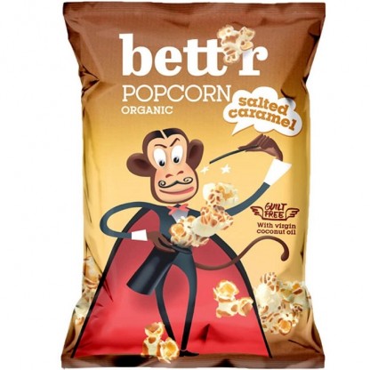 Popcorn caramel sarat bio 60g Bettr