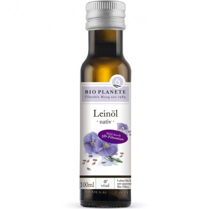 Ulei din seminte de in nativ bio 100ml Bio Planete