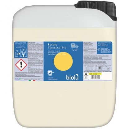 Detergent lichid ecologic pentru rufe albe si colorate lamaie 5L Biolu