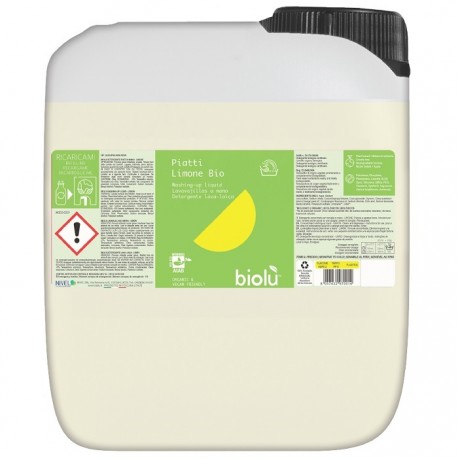 Detergent ecologic pentru spalat vase cu lamaie 5L Biolu