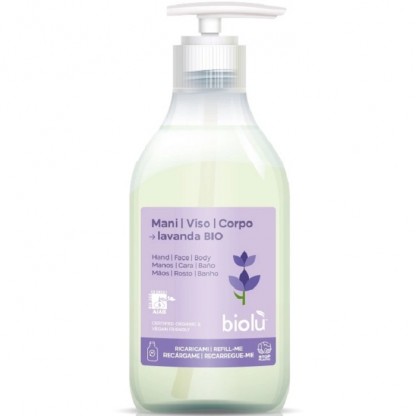 Sapun lichid cu lamaie si lavanda bio 250ml Biolu