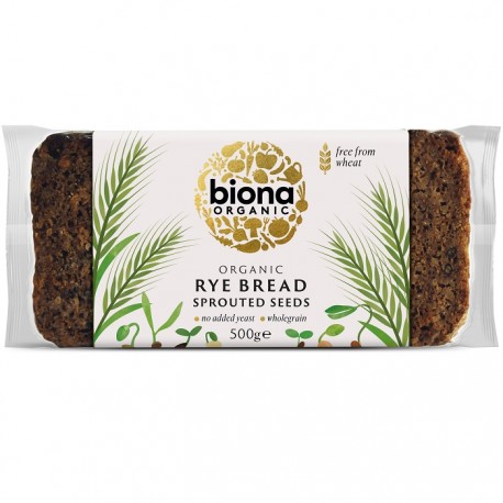 Paine integrala de secara Vitality cu seminte germinate bio 500g Biona
