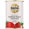 Rosii intregi decojite, la conserva bio 400g Biona