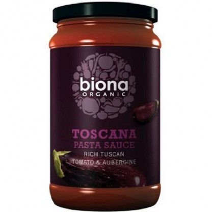Sos Toscana cu rosii si vinete pentru paste bio 350g Biona