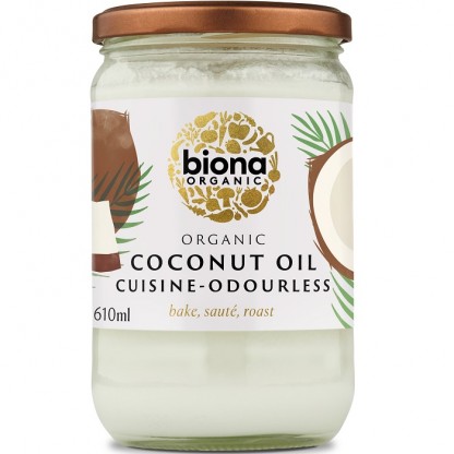 Ulei de cocos bio pentru gatit, dezodorizat 610g Biona