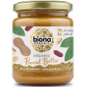 Crema de arahide crunchy bio, fara sare 250g Biona