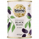 Fasole neagra boabe bio, conserva 400g Biona