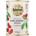 Fasole rosie Red Kidney boabe bio, conserva 400g Biona