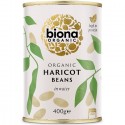 Fasole alba Haricot bio, conserva, fara sare 400g Biona