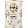 Linte verde bio, conserva fara sare 400g Biona
