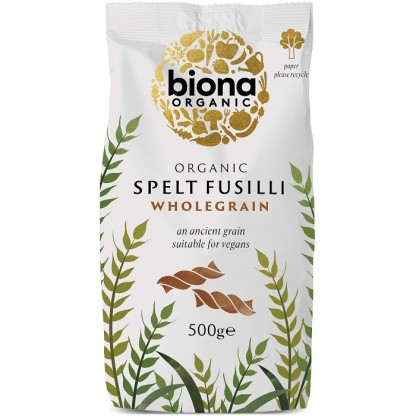 Fusilli din grau spelta integral bio 500g Biona