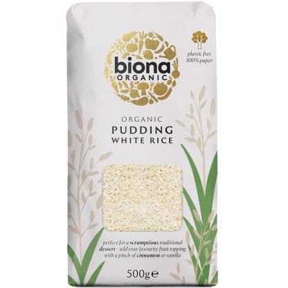 Orez alb pentru orez cu lapte bio 500g Biona