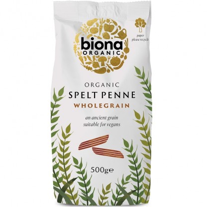 Penne din grau spelta integral bio 500g Biona