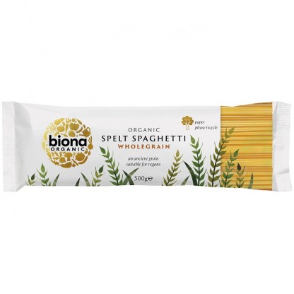 Spaghetti integrale din grau spelta bio 500g Biona