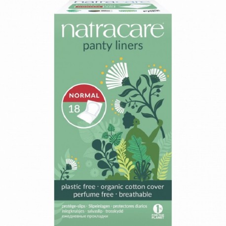 Absorbante zilnice din bumbac bio, ambalate individual 18 buc Natracare