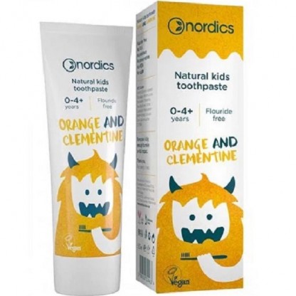 Pasta de dinti naturala pentru copii cu portocale si clementine 50ml Nordics Oral Care