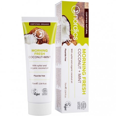 Pasta de dinti Morning Fresh cu cocos si menta 75ml Nordics Oral Care