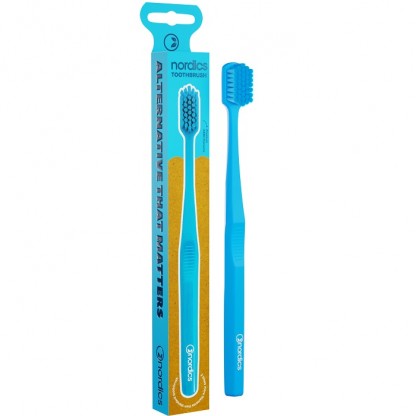 Periuta de dinti premium albastra, Nordics Oral Care