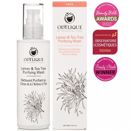 Crema pt curatarea fatei cu lamaie si tea tree 200ml Odylique Organic