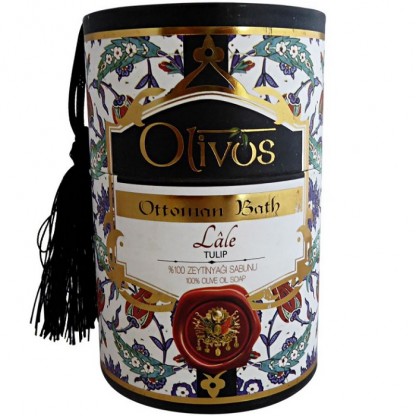 Sapun de lux Otoman Tulip cu ulei de masline extravirgin 2*100g Olivos