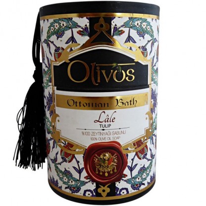 Sapun de lux Otoman Lotus cu ulei de masline extravirgin 2*100g Olivos