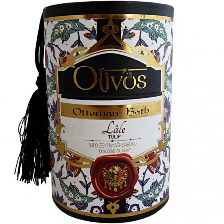 Sapun de lux Otoman Lotus cu ulei de masline extravirgin 2*100g Olivos
