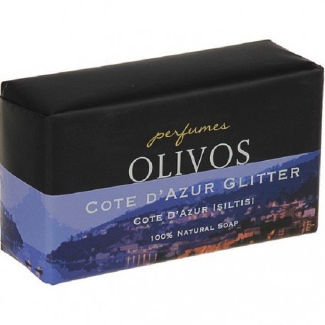 Sapun parfumat pt ten, corp si par, Cote d’Azur cu sclipici si ulei de masline extravirgin 250g Olivos