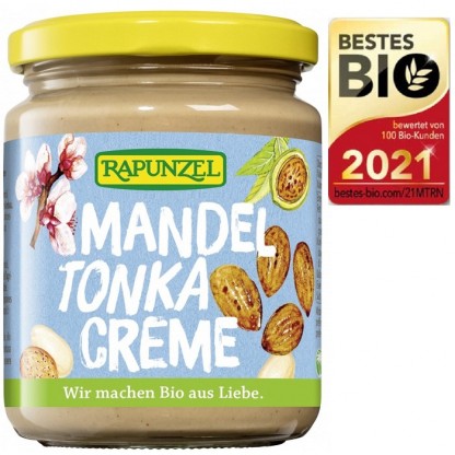 Crema de migdale si tonka bio 250g Rapunzel