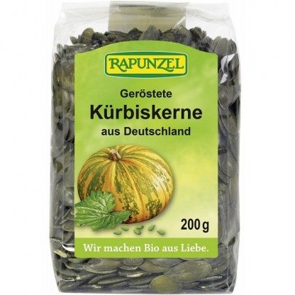 Seminte de dovleac prajite bio 200g Rapunzel