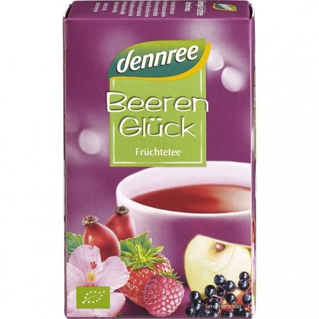 Ceai cu fructe de padure bio 20 plicuri Dennree
