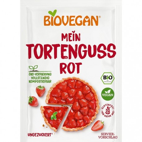Gelatina vegana rosie bio, fara gluten 2*7g Biovegan