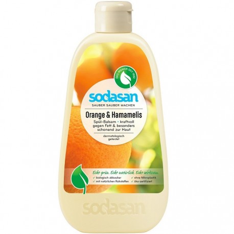 Detergent lichid de vase balsam cu portocale 500ml Sodasan