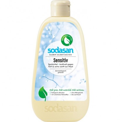 Detergent de vase lichid Sensitiv (fara parfum) 500ml Sodasan