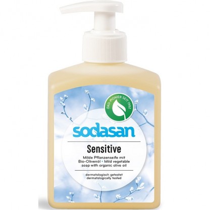 Sapun lichid bio Sensitiv, fara parfum 300ml Sodasan